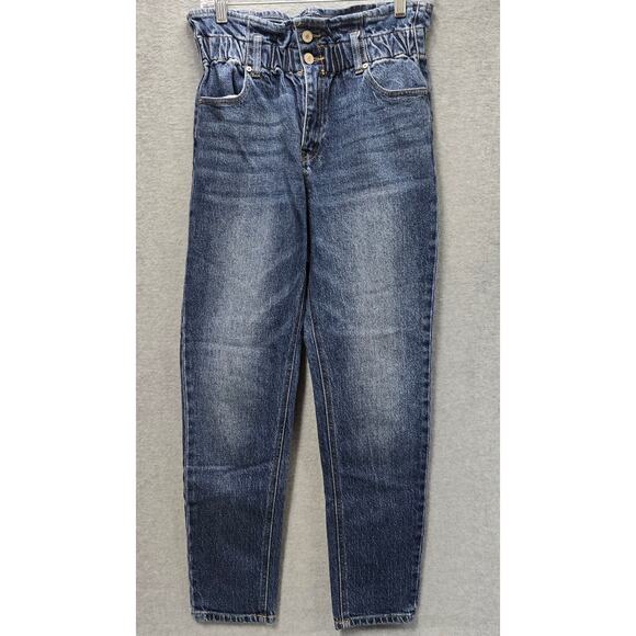 Kancan Mom Ultra High Waisted Elastic Waist Jeans - Picture 2 of 4